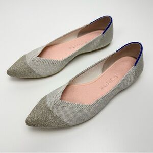 Rothys The Point Flats in Diamond Metallic
